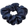 Lenoites Mulberry Silk Scrunchie, Blue thumbnail 1