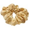 Lenoites Mulberry Silk Scrunchie, Gold thumbnail 1