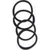 By Lyko 4-pack Soft Hair Ties Black thumbnail 1