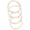 By Lyko 4-pack Soft Hair Ties White thumbnail 1