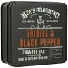 The Scottish Fine Soaps Thistle &amp; Black Pepper Shampoo Bar in a T thumbnail 1