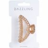Dazzling Colored Hair Clip Gold thumbnail 1