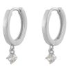 Snö Of Sweden Camille Small Ring Earring ? Silver/Clear thumbnail 1