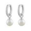 Snö Of Sweden Core Pearl Ring Ear Silver/White thumbnail 1