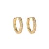 Snö Of Sweden Elaine Small Ring Earring - Gold/Clear 14 mm thumbnail 1