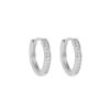 Snö Of Sweden Elaine Small Ring Earring Silver/Clear 14mm thumbnail 1