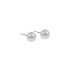 Snö Of Sweden Laney Pearl Earring - White 8 mm thumbnail 1