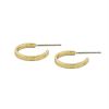 Snö Of Sweden Moe Ring Earring Plain Gold 15mm thumbnail 1
