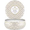 Voluspa 3-Wick Tin Candle Suede Blanc 40h thumbnail 1