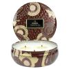 Voluspa Forbidden Fig 3-Wick Tin Candle thumbnail 1