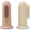 Mushie Finger Toothbrush sormihammasharja lapsille Shifting Sand/Blush 2 kpl thumbnail 1