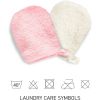 BrushArt Home Salon Make-up remover gloves meikinpoistokinnas PINK, CREAM 2 kpl thumbnail 3