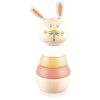 Zopa Wooden Rings Toy animal eläimen muotoinen rengaslelu puinen Rabbit 1 kpl thumbnail 1
