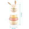 Zopa Wooden Rings Toy animal eläimen muotoinen rengaslelu puinen Rabbit 1 kpl thumbnail 2