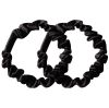 By Bangerhead Silk Way Skinny Scrunchies Pure Silk Black (2 pcs) thumbnail 1