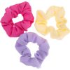 Dazzling Scrunchie Seersucker Bright Pink, Purple, Yellow 3-pack thumbnail 1