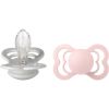 BIBS Supreme Silicone Size 2: 6+ months tutti Haze / Blossm 2 kpl thumbnail 1