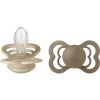 BIBS Supreme Silicone Size 2: 6+ months tutti Vanilla / Dark Oak 2 kpl thumbnail 1