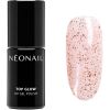 NEONAIL UV Gel Polish Top Glow Rose Gold Flakes thumbnail 1