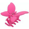 By Lyko Rubber Butterfly Clip Pink thumbnail 1