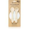 Petite&amp;Mars Take&amp;Match Silicone Cutlery ruokailuvälineet Desert Sand 6 m+ 2 kpl thumbnail 1
