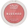 MUA Makeup Academy Blushed Powder Blusher puuterimainen poskipuna Sävy Rouge Punch 5 g thumbnail 2