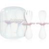 BabyOno Be Active Ergonomic Utensils for Children ruokailuvälineet Pink 12 m+ 2 kpl thumbnail 1