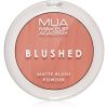 MUA Makeup Academy Blushed Powder Blusher puuterimainen poskipuna Sävy Rose Tea 5 g thumbnail 1