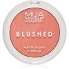 MUA Makeup Academy Blushed Powder Blusher puuterimainen poskipuna Sävy Misty Rose 5 g thumbnail 1