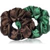 BrushArt Hair Large satin scrunchie set hiuslenkit Brown &amp; Green thumbnail 2