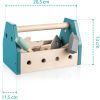 Zopa Wooden Tool Box työkalusetti Blue 14 kpl thumbnail 3