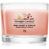Yankee Candle Pink Cherry &amp; Vanilla votiivikynttilä glass 37 g thumbnail 1