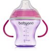BabyOno Take Care Non-spill Cup with Soft Spout harjoitusmuki varustettu pidikkeellä Purple 3 m+ 180 ml thumbnail 1
