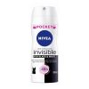 Nivea Invisible Black &amp; White Clear antiperspirantti suihkeena naisille 100 ml thumbnail 1