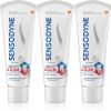 Sensodyne Sensitivity & Gum Whitening valkaiseva hammastahna hampaiden ja ikenien suojaamiseen 3x75 ml thumbnail 1