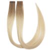 Rapunzel of Sweden Premium Tape Extensions - Seamless &amp; Classic 3 (50 cm) Cool Platinum Blonde Balayage B7.3/10.10 thumbnail 1