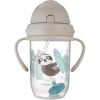 canpol babies Exotic Animals Cup With Straw kuppi sisältää pillin Gray 270 ml thumbnail 2