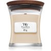 Woodwick White Honey Miel Blanc tuoksukynttilä sisältää puusydämen 85 g thumbnail 1