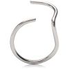 Blomdahl Natural Titanium Nose Ring 10 mm left thumbnail 1