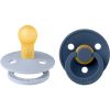 BIBS Colour Natural Rubber Size 1: 0+ months tutti Dusty Blue / Steel Blue 2 kpl thumbnail 1