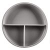 Zopa Silicone Divided Plate lokerolautanen varustettu imukupilla Dove Grey 1 kpl thumbnail 1