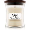 Woodwick Linen tuoksukynttilä sisältää puusydämen 85 g thumbnail 1