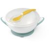BabyOno Be Active Suction Bowl with Spoon ruokailusetti lapsille Green/Yellow 6 m+ 2 kpl thumbnail 1