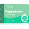 Friendly Soap Natural Soap Peppermint & Poppy Seeds luonnollinen saippua 95 g thumbnail 1