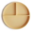 Mushie Silicone Suction Plate lokerolautanen varustettu imukupilla Daffodil 1 kpl thumbnail 2