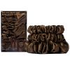 Slip Pure Silk Back To Basics Assorted Scrunchies - Dark brown thumbnail 1