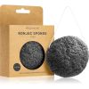 BrushArt Home Salon Konjac sponge hellävarainen kuorintasieni kasvoille Charcoal 5 g thumbnail 2