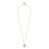 Snö Of Sweden Brooklyn Heart Pendant Necklace 45 cm – Plain Gold thumbnail 1