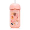 Suavinex Forest Straw Trainer Cup lasten juomapullo sisältää pillin 18 m+ Pink 340 ml thumbnail 1