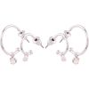 Dazzling J11 2-Pack Hoops Silver thumbnail 1